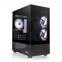 Gabinete Thermaltake View 170 TG ARGB, Micro-Tower, Micro-ATX/Mini-ITX, USB 3.0, sin Fuente, 3 Ventiladores Instalados, Negro 