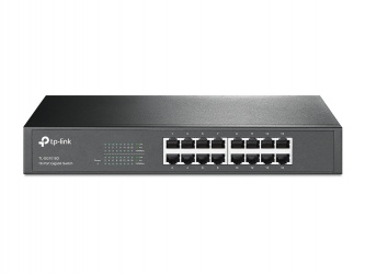 Switch TP-Link Gigabit Ethernet TL-SG1016D, 16 Puertos 10/100/1000Mbps, 32Gbit/s, 8000 Entradas – No Administrable 