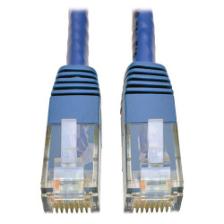 Tripp Lite by Eaton Cable Patch Cat5/5e/6 UTP Premium Moldeado RJ-45 Macho - RJ-45 Macho, 4.57 Metros, Azul 