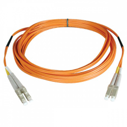 Tripp Lite by Eaton Cable Fibra Óptica Multimodo OFNR 2x LC Macho - 2x LC Macho, 30cm, Naranja 