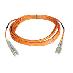 Tripp Lite by Eaton Cable Fibra Óptica Dúplex Multimodo LC Macho - LC Macho, 1 Metro, Naranja 