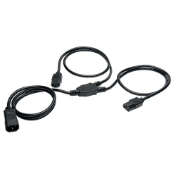 Tripp Lite by Eaton Cable de Poder C14 Macho - 2x C13 Hembra, 1.8 Metros, Negro 