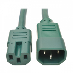 Tripp Lite by Eaton Cable de Poder C14 Macho - C15 Hembra, 1.8 Metros, Verde 