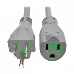 Tripp Lite by Eaton Cable de Poder NEMA 5-15P Macho - NEMA 5-15R Hembra, 4.5 Metros, Gris 