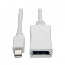 Tripp Lite by Eaton Cable Mini DisplayPort Macho - DisplayPort Hembra, 3 Metros, Blanco 