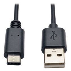 Tripp Lite by Eaton Cable USB 2.0 de Alta Velocidad USB A Macho - USB C Macho, 1.83 Metros, Negro 