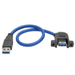 Tripp Lite by Eaton Cable Extensor USB 3.0 Macho - USB 3.0 Hembra, 30cm, Azul/Negro 