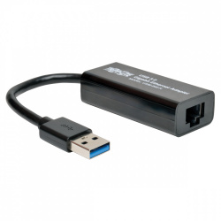 Tripp Lite by Eaton USB 3.0 A Macho - RJ-45 Hembra, Negro 