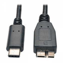 Tripp Lite by Eaton Cable USB 3.2 C Macho - Micro-USB B Macho, 1.8 Metros, Negro 