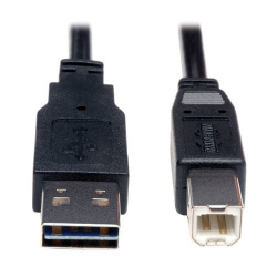 Tripp Lite by Eaton Cable USB A 2.0 Macho - USB B Macho, 91cm, Negro 