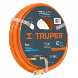 Truper Manguera de PVC MAN-PI-10-3/8, 300PSI, 3/8