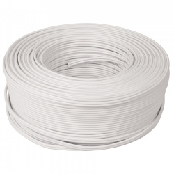 Truper Bobina de Cordón Dúplex Flexible, 12 AWG, 100 Metros, Blanco 