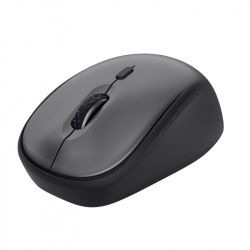 ﻿Mouse Trust Óptico Yvi+, Inalámbrico, USB, 1600DPI, Negro/Gris 