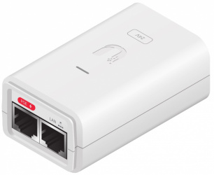 Ubiquiti Networks Adaptador e Inyector de PoE POE-24-7W-G, 1000 Mbit/s, Gigabit Ethernet, 24V, 2x RJ-45 