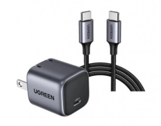 Ugreen Cargador de Pared Nexode Mini, 30W, 1x USB-C, Gris 