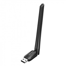 Vention Adaptador de Red USB AC650, Alámbrico, 433 Mbit/s 2.4/5GHz, Antena de 6dBi 