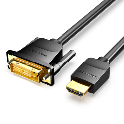 Vention Cable VT-ABFBJ DVI Macho - HDMI Macho, 1080p, 60Hz, 5 Metros, Negro 