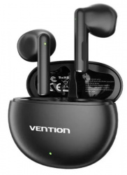 Vention Audífonos Intrauriculares con Micrófono NBKB0, True Wireless Stereo, Inalámbrico, Bluetooth, USB-C, Negro 