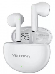 Vention Audífonos Intrauriculares con Micrófono NBKW0, True Wireless Stereo, Inalámbrico, Bluetooth, USB-C, Blanco 