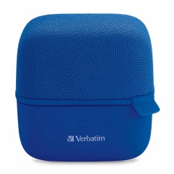 Verbatim Bocina Portátil Cube, Bluetooth, Inalámbrico, 5W RMS, USB, Azul 