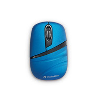 Mouse Mini Verbatim Óptico 70705, RF Inalámbrico, Azul 