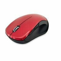 Mouse Verbatim Multi-Trac, Inalámbrico, USB-C, 1600DPI, Rojo/Negro 