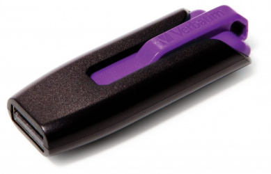 Memoria USB Verbatim V3, 16GB, USB 3.0, Negro/Morado 