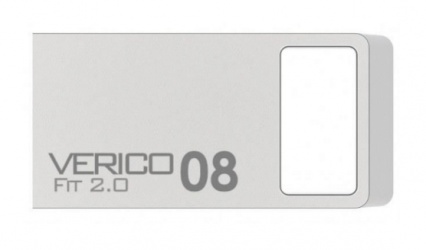 Memoria USB Verico Fit VR23, 16GB, 2.0, Plata 