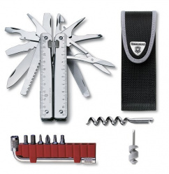 Victorinox Navaja Multiherramienta SwissTool X Plus, 37 Funciones, Acero Inoxidable 