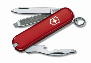 Victorinox Navaja Multiherramienta Rally, 9 Funciones, Rojo 