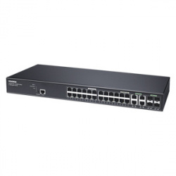 Switch Vivotek Gigabit Ethernet AW-GEV-288A-370, 24 Puertos PoE 10/100/1000Mbps + 2 Puertos SFP, 56Gbit/s, 8000 Entradas - Administrable 