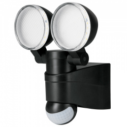 Volteck Lámpara Arbotante LED para Pared con Sensor de Movimiento, Luz Neutra, 12W, 1000 Lúmenes, Negro, para Casa 