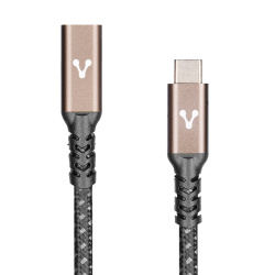 Vorago Cable USB-C Macho - Lighting Hembra, 1 Metro, Negro/Bronce 