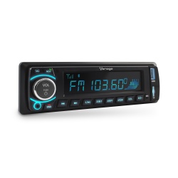 Vorago Autoestéreo CAR-200, 48 W, MP3/WMA/ID3, USB/TF/AUX, Negro 