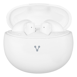 Vorago Audífonos Intrauriculares con Micrófono ESB-310-WH, Inalámbrico, Bluetooth, Blanco 