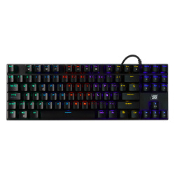 Teclado Gamer Vorago KB-600 RGB TKL, Teclado Mecánico, Alámbrico, Negro (Español) 