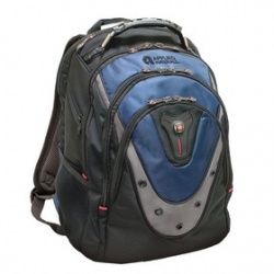 Wenger/SwissGear Mochila de Nylon/Poliéster IBEX para Laptop 17'', Negro/Azul 