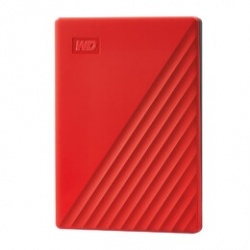 Disco Duro Externo Western Digital WD My Passport, 4TB, USB 3.2, Rojo 