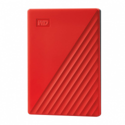 Disco Duro Externo Western Digital WD My Passport, 1TB, USB 3.2, Rojo 