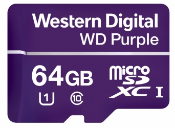 Memoria Flash Western Digital WD Purple, 64GB microSDXC, Clase 10 