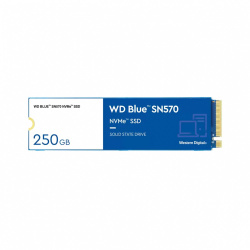 SSD Western Digital WD Blue SN570 NVMe, 250GB, PCI Express 3.0, M.2 ―  Incluye Membresía 1 Mes de Adobe Creative Cloud 