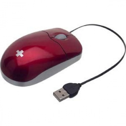 Mouse Worldconnect Optico SMM-004, USB, 800DPI, Rojo 