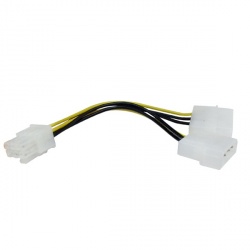 X-Case Cable SATA 2-pin Molex Hembra - PCI-E 6-pin, 15cm, Multicolor 