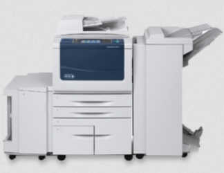 Multifuncional Xerox WorkCentre 5855, Blanco y Negro, Láser, Print/Scan/Copy/Fax - Requiere Forzosamente Bandeja o Acabadora Adicional 