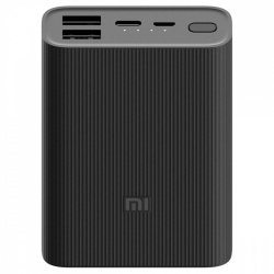 Cargador Portátil Xiaomi Mi Power Bank 3 Ultra Compact, 10.000mAh, Negro 