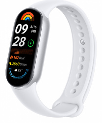 Xiaomi Smartwatch Mi Smart Band 9, Touch, Bluetooth 5.4, Android 13/iOS 14.5, Plata - Resistente al Agua/Polvo 