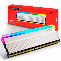 Kit Memoria RAM XPG Spectrix D45G RGB DDR4, 3600MHz 32GB (2x 16GB), CL18, Blanco 