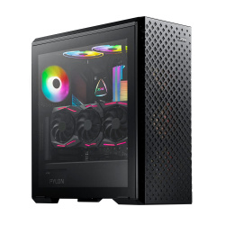 Gabinete XPG Defender Pro, Midi-Tower, ATX/CEB/EATX/EEB/Micro-ATX/Mini-ITX, USB 3.0, sin Fuente, 3 Ventiladores Instalados, Negro 