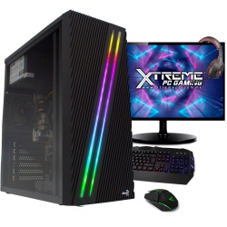 Computadora Gamer Xtreme PC Gaming CM-02500, AMD A8-9600 APU 3.10GHz, 8GB, 1TB, Radeon R7, FreeDOS - incluye Monitor 19.5