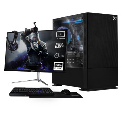 Computadora Xtreme PC Gaming CM-05485, Intel Core i5-10400F, NVIDIA Geforce RTX 3050, 16GB, 1TB SSD, WIFI, Windows 10 Prueba + Teclado/Mouse/Monitor de 23.8